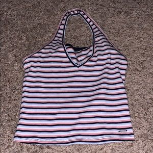 Halter striped top
